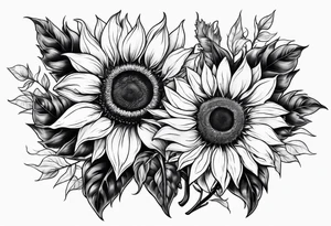 Sunflowers tattoo idea