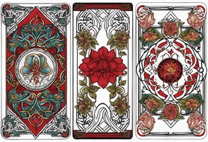 Three of bows wildwood tarot deck tattoo idea