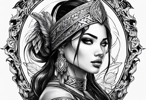 Warrior princess tattoo idea