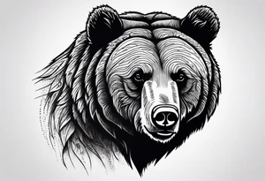Grizzly bear tattoo idea