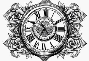 1-6-99 with a clock with armariyaun richardson tattoo idea