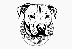 Pitbull, army, christian tattoo idea