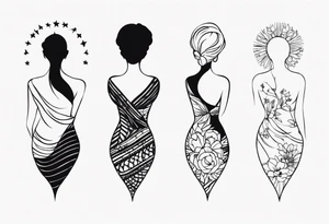 Silhouette tattoo idea