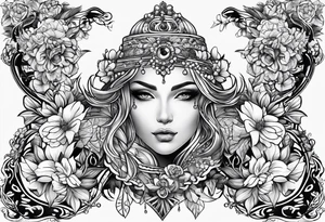 V style tattoo tattoo idea