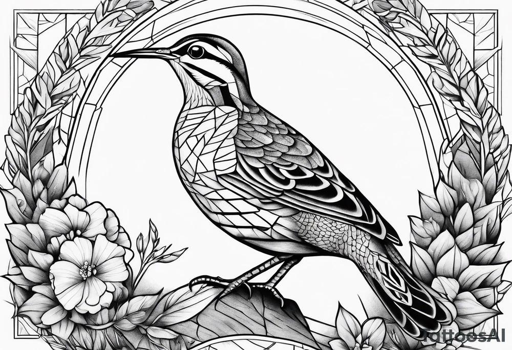 american woodcock tattoo idea