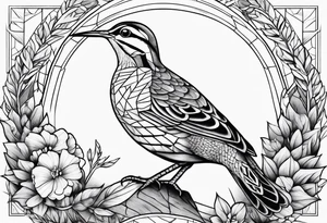 american woodcock tattoo idea