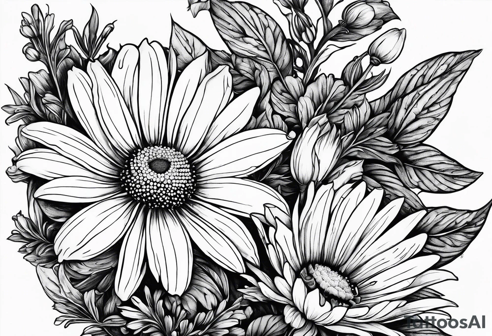 Chamomile tattoo idea