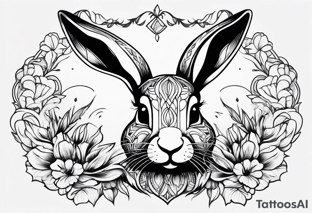 create tattoo sketch in minimalism with rabbit without background tattoo idea create tattoo sketch in minimalism with rabbit without background tattoo idea