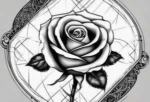 a human hand holding on to a single, long stem rose stem tattoo idea