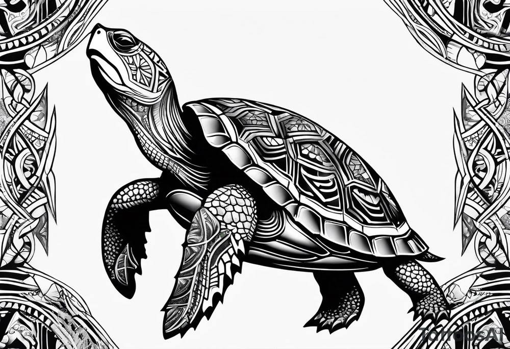 Samoan turtle tattoo idea