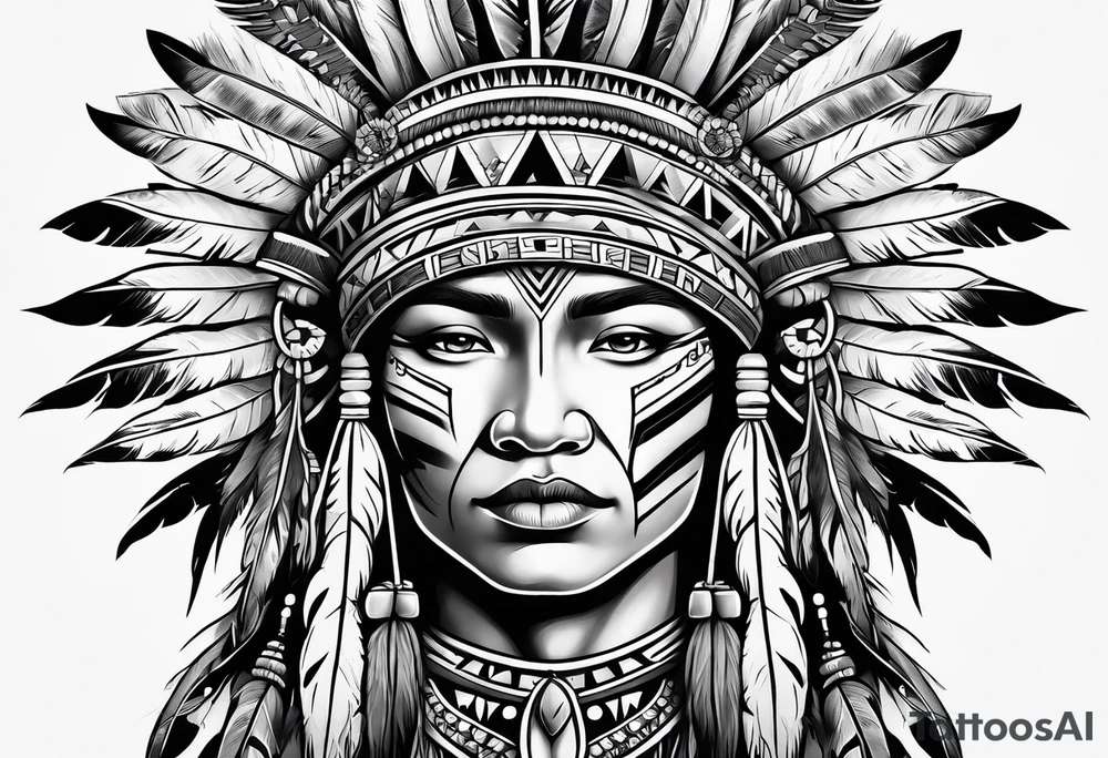 native american tattoo idea