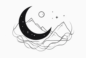 MOON tattoo idea