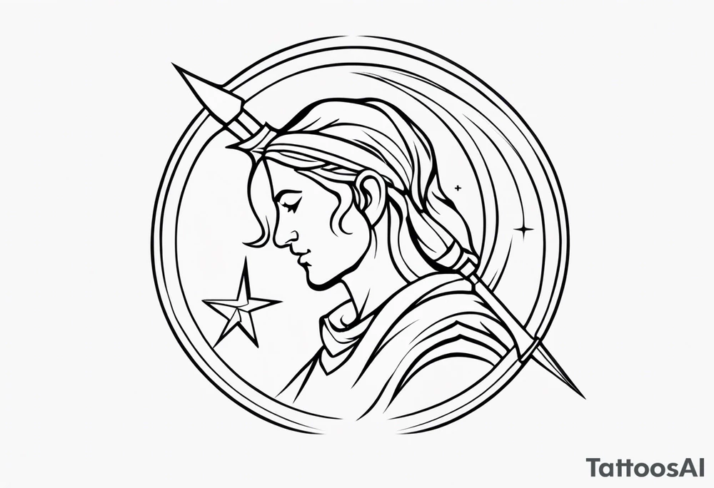 sagittarius, faith, strong, warrior, god, jesus, christ tattoo idea