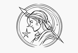 sagittarius, faith, strong, warrior, god, jesus, christ tattoo idea