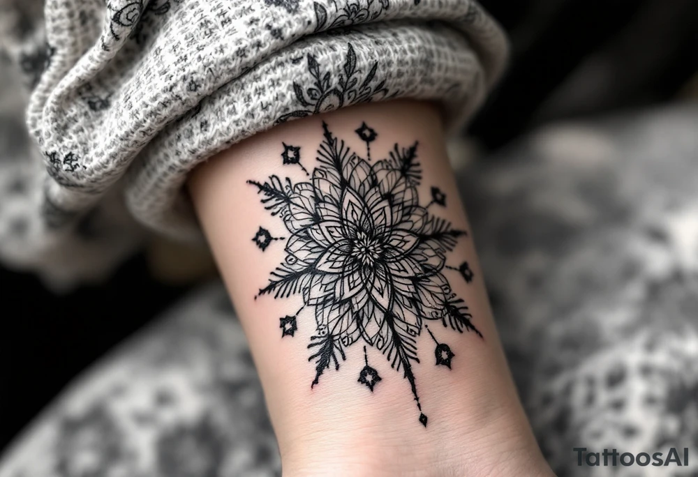 sacred flower of life tattoo idea
