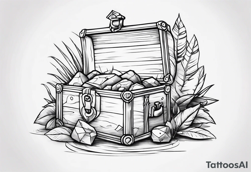 Treasure hunt tattoo idea