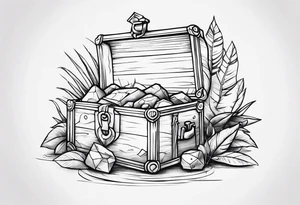 Treasure hunt tattoo idea
