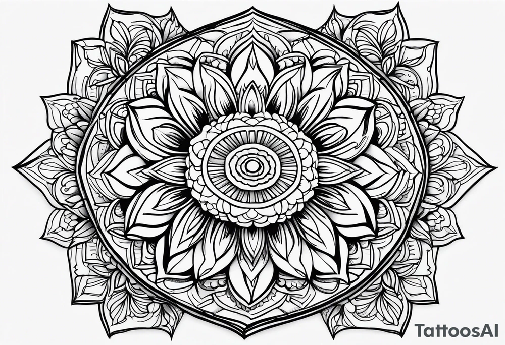 Mandala floral tattoo tattoo idea