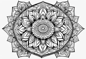 Mandala floral tattoo tattoo idea