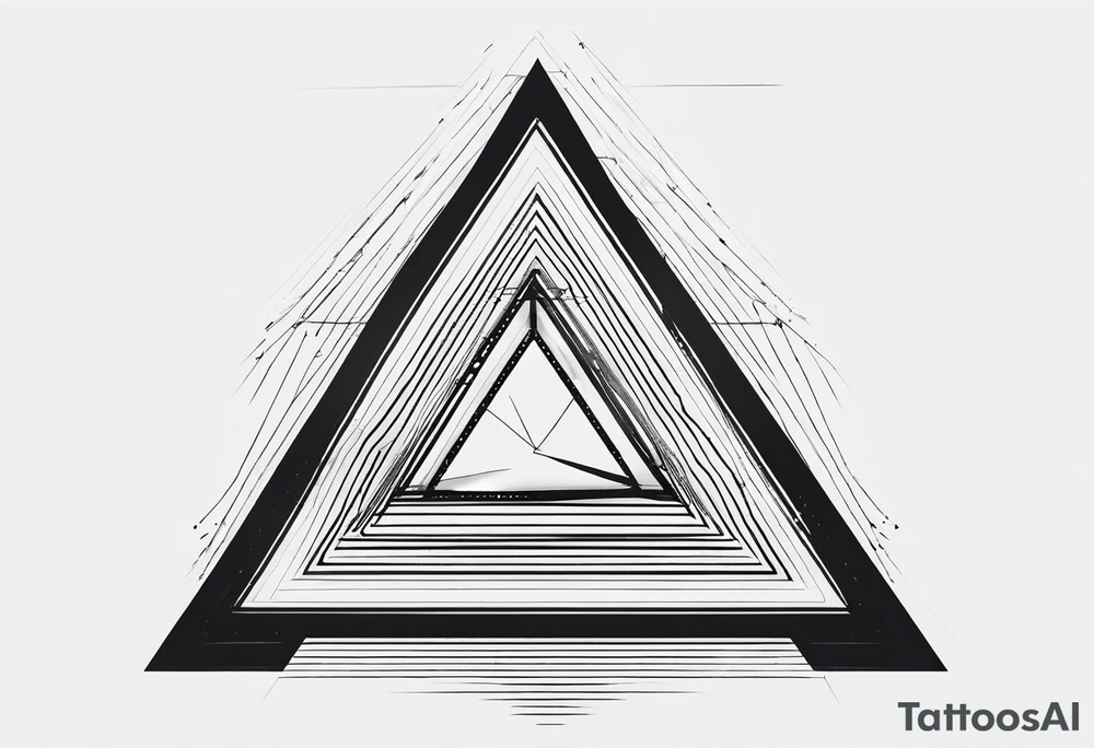 3 interconnecting triangles tattoo idea