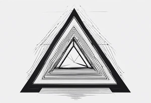 3 interconnecting triangles tattoo idea