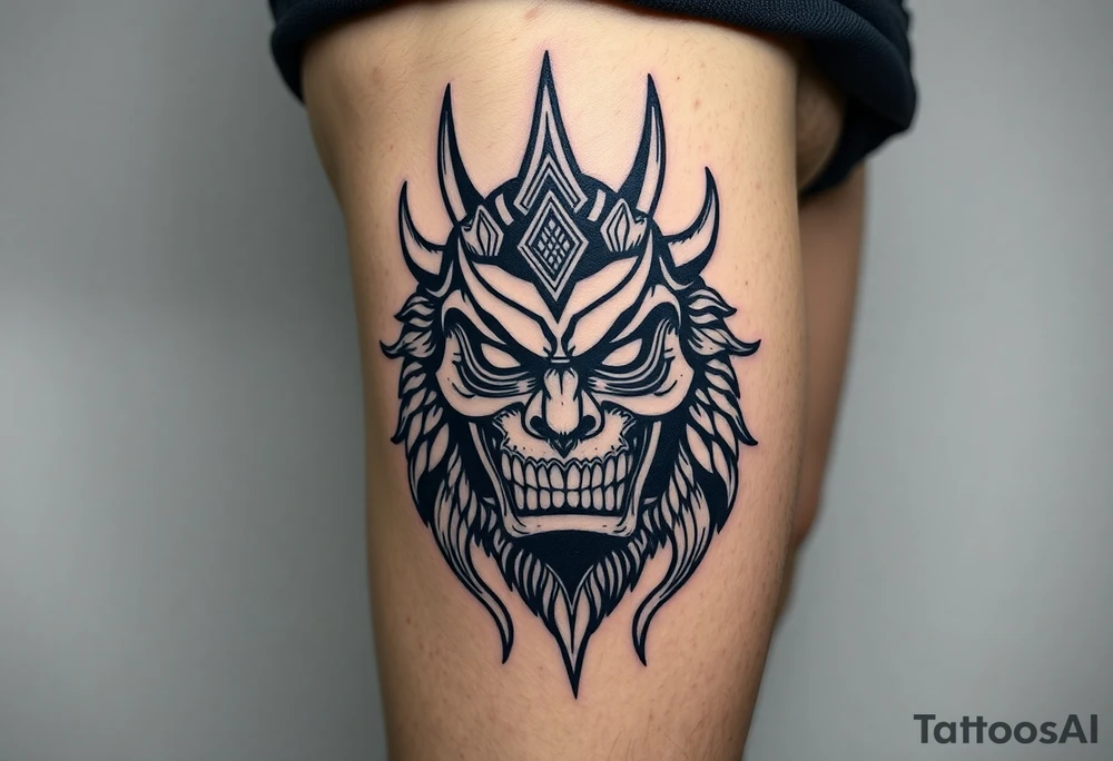 The yellow kings pallid mask tattoo idea