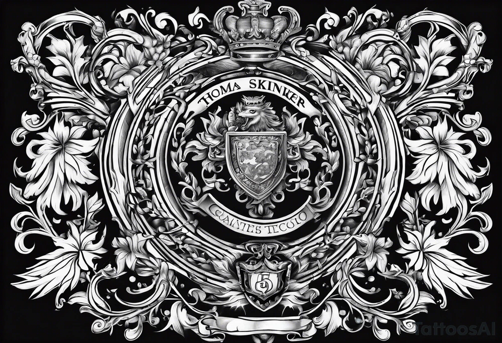 Thomas skinner coat of arms tattoo idea