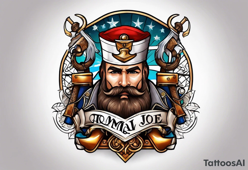 Hammer and nail tattoo idea