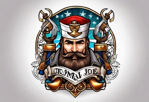 Hammer and nail tattoo idea