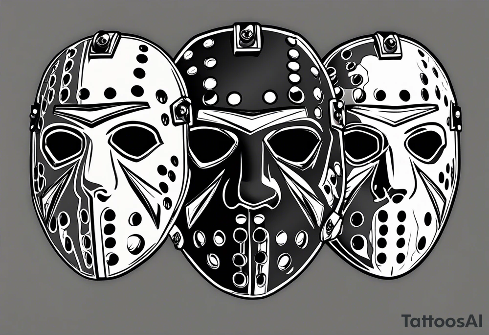 Friday the 13th Jason mask tattoo idea