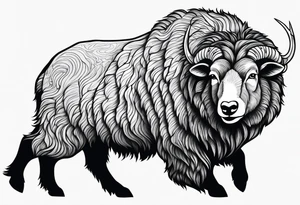 stone sheep grizzly yukon tattoo idea