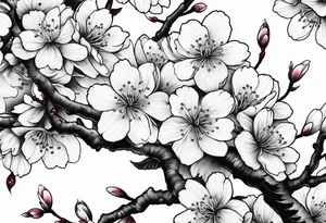 cherry blossom tattoo idea