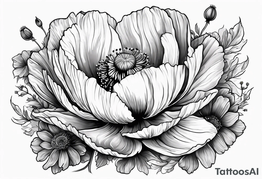 Cosmos, Poppy’s tattoo idea
