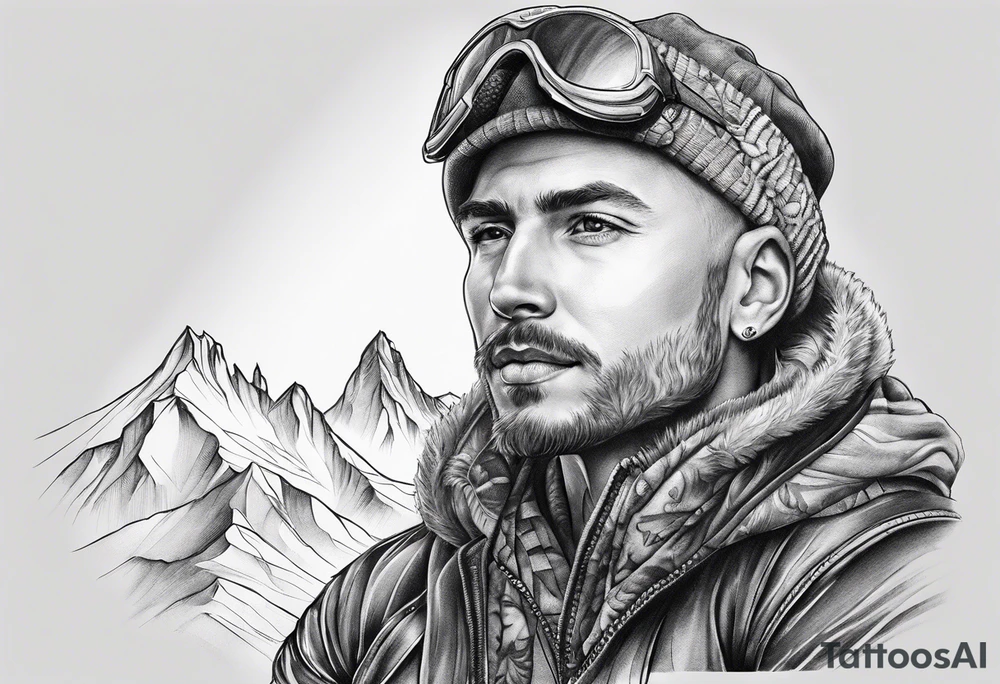 Alpengipfel tattoo idea