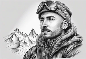 Alpengipfel tattoo idea