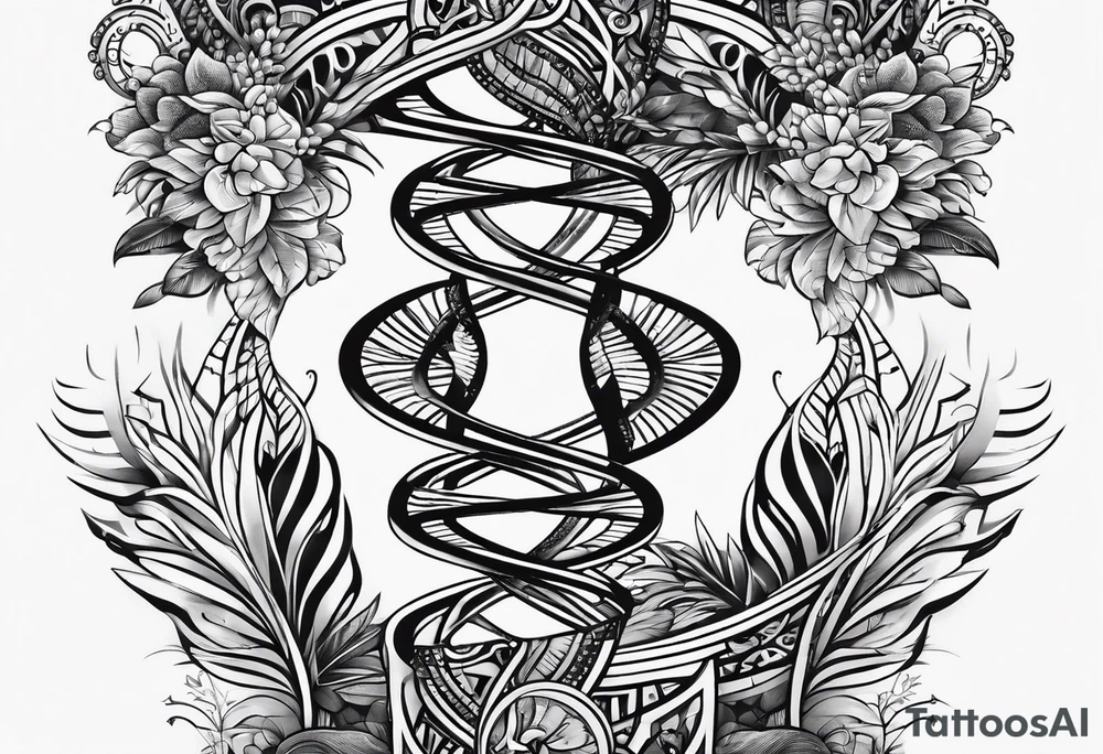 Dna strand tattoo idea