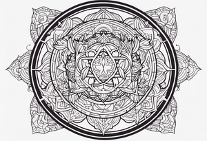CIrcle Dragon Mandala tattoo idea