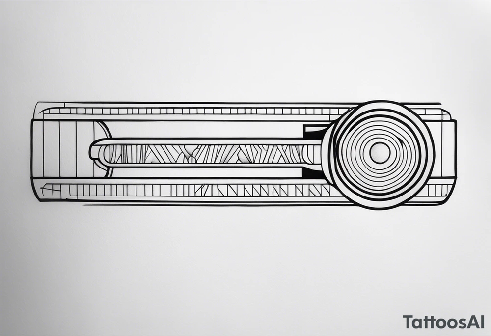 Band tool on elbow tattoo idea
