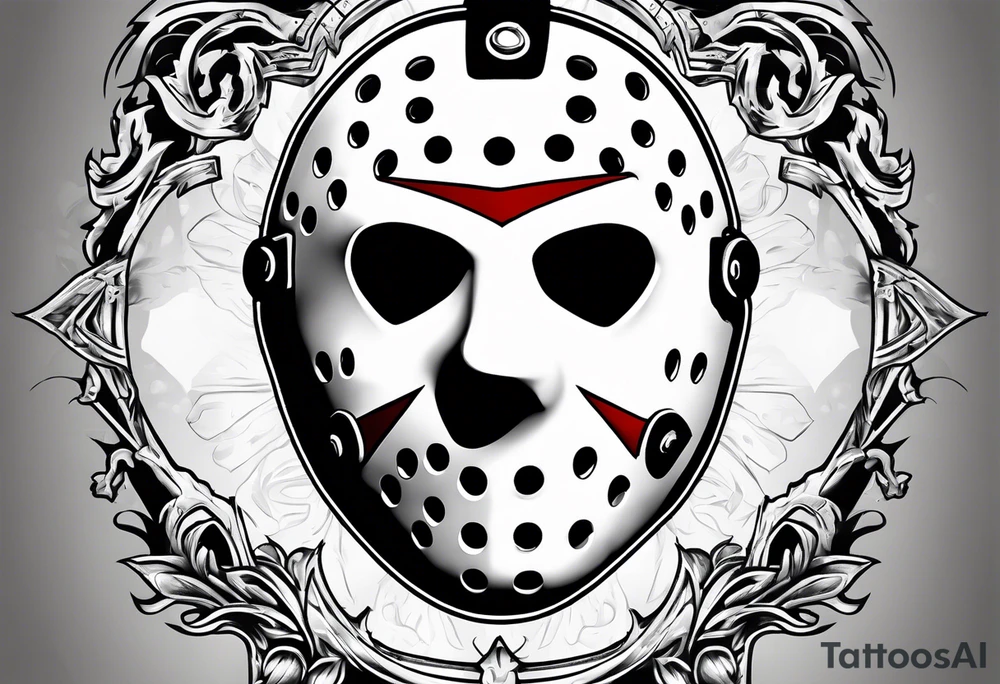 Friday the 13th Jason mask tattoo idea
