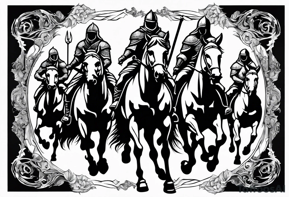 Four Horsemen of the Apocalypse tattoo idea
