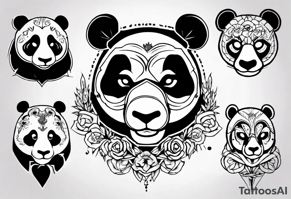 Panda tattoo idea