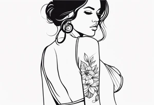 woman with big titts tattoo idea