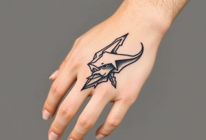 Simple large nature or Norse themed, covering ge hand, going up the fingers and down the wrist. tattoo idea