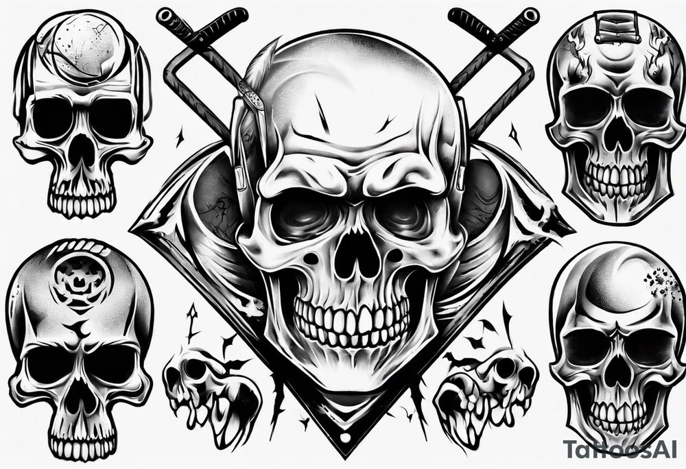 Hockey
no skulls tattoo idea