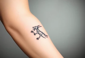 dragon breathing fire tattoo idea