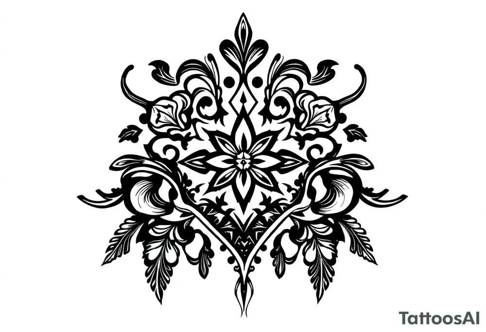 Chicano bandana pattern tattoo idea