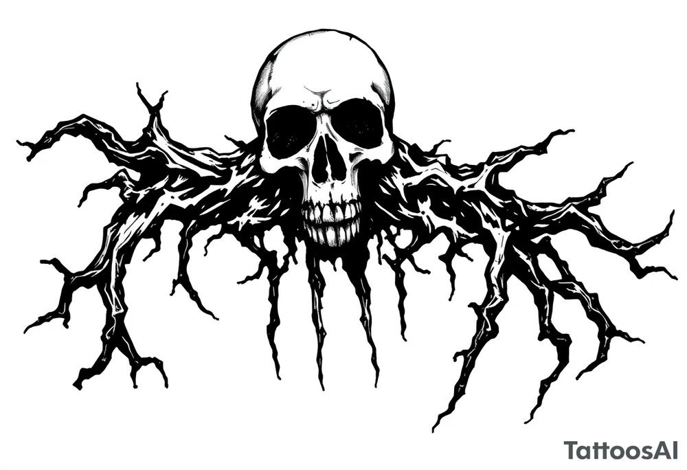 Black plague tattoo idea