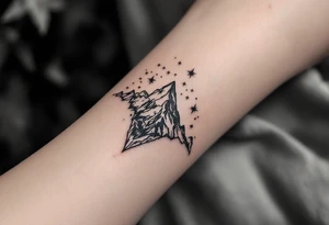 mt everest trippy tattoo idea