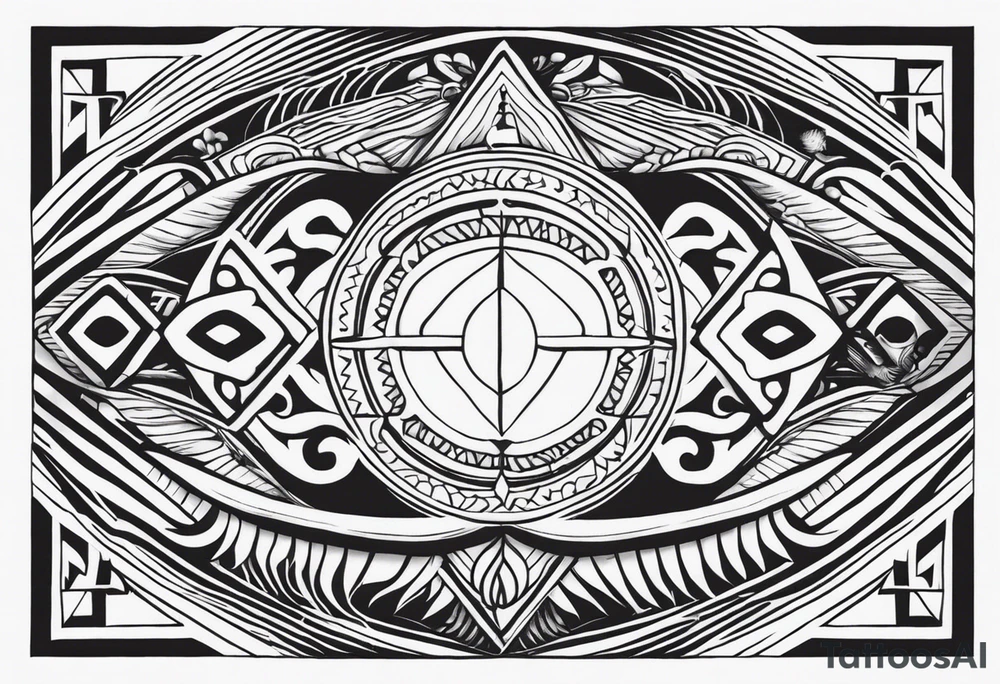 The symbol of the moluccan Parang salawaku tattoo idea