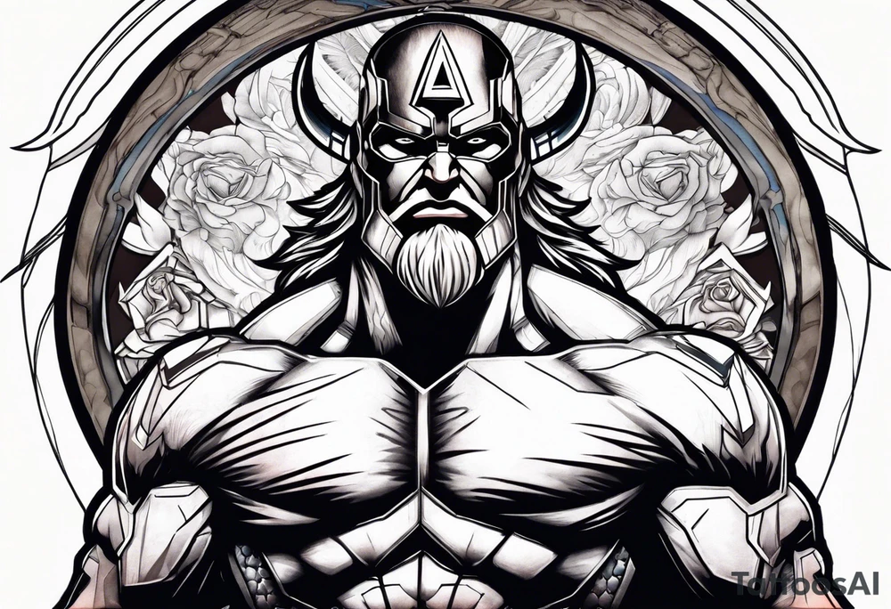 zeus fighter captain america tattoo idea